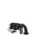 Vibrerende G-spot Dildo met Strap-on - Zwart Vibrerende G-spot Dildo met Strap-on - Zwart