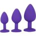 Trio Of Jewels Buttplug Set - Paars