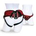 Sportsheets - Korset strap-on harnas - Rood/zwart Sportsheets - Korset strap-on harnas - Rood/zwart