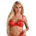 Daring Lacy Beugel BH - Rood