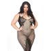 Naadloze Netstof Jurk met Kant Queen Size