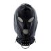 Kunstleren Bondage Masker met Haken - Zwart