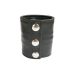 Mister B Leren Polsband met Rits Zwart - L Mister B Leren Polsband met Rits Zwart - L