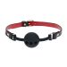 Silicone Ball Gag Milan Collection - Zwart/Rood