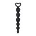 Anal Beads met Hart Vormige Lus - Zwart