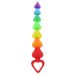 Analbeads Rainbow Heart Beads