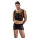 Envy Visnet Tank Top en Boxer 2 Piece Set Armor - Zwart