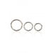 Cockring Set Silver Rings - 3 Stuks