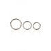 Cockring Set Silver Rings - 3 Stuks