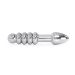 Geribbelde Stalen Buttplug