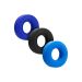 Hunkyjunk Cockring 3-Pack - Zwart / Blauw Hunkyjunk Cockring 3-Pack - Zwart / Blauw