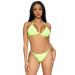 Leg Avenue Domino Bikini Set - Lime