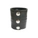 Leren Polsband met Rits - Zwart Leren Polsband met Rits - Zwart