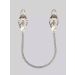 Metalen Clover tepelklemmen met ketting