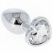 Mini Buttplug Met Hartjes Juweel - Transparant