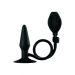 Opblaasbare Buttplug met Handpomp - Zwart Opblaasbare Buttplug met Handpomp - Zwart