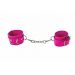 Leren handboeien - Roze