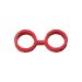 Rode Bondage Silicone Handboeien - Large