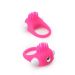 Roze Stimulerende Cockring met 1-Speed Bullet