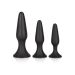 Siliconen Anal Trainer Buttplug Set - Zwart