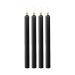 SM Kaarsen Large 4-Pack - Zwart