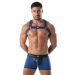 TOF Paris Neopreen Bulldog Harnas - Blauw
