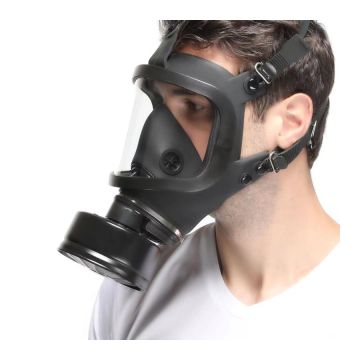 Gasmasker Full Visu Zwart