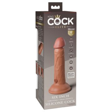 Realistische Vibrator 18 cm 2Density Caramel