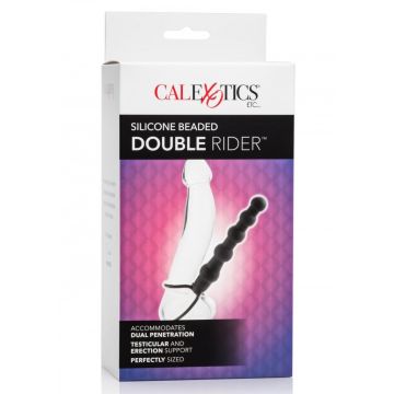 Penis- en Ballenring met Anal Beads - Dubbele Penetratie