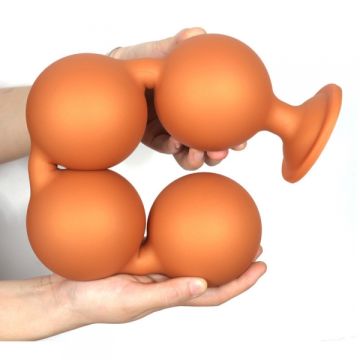 Anal Beads Bulby Butt XXXL - Oranje