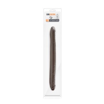 Dr. Skin Dubbele Dildo - Bruin