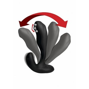 Buigbare Prostaat Stimulator met Beads P-Bender - Zwart