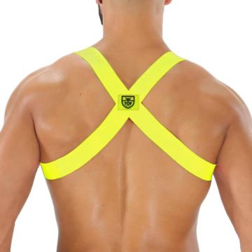 TOF Paris Party Boy Harnas - Neon Geel