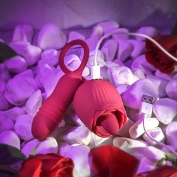 Evolved Tong Vibrator Wild Rose - Rood