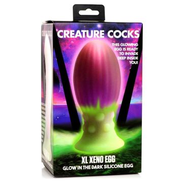 Monster Dildo Xeno Ei XL - Glow in the Dark