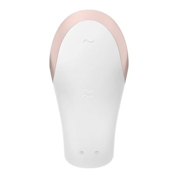 Satisfyer Double Love Luxury Partner Vibrator - Wit