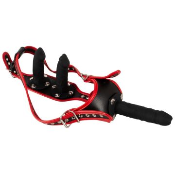 Verstelbare Strap-on String met Dildo - L/XL