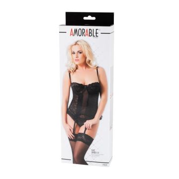 3-Delig Korset Zwart - Amorable