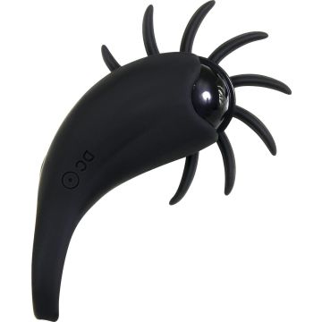Cockring Leader met clitoris stimulator Zwart