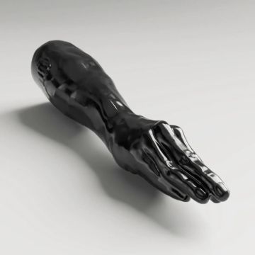 All Black Steroid Fisting Dildo Backstroke Zwart - 44 cm