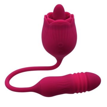 Evolved Tong Vibrator Wild Rose - Rood