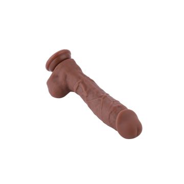 Realistische Dildo Hismith 23 cm Bruin