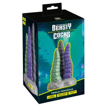 3-Delige Dildo Triple Tentacle