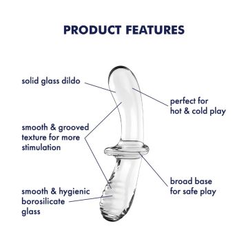 Satisfyer Double Crystal Dildo - Transparant