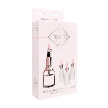 Tepel en Clitoris Zuigers Large  - Rosé Goud