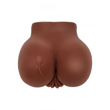 XXL Vibrerende Masturbator Big Ass Banger - Bruin
