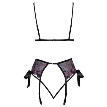 Kissable Lingerie Set met Bloemenborduurwerk - Roze/Paars