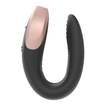 Satisfyer Double Love Luxury Partner Vibrator - Zwart