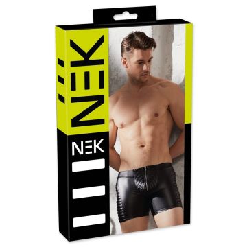 NEK -  Boxer met Glanzende Delen en Rits