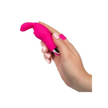 Oplaadbare Vinger Vibrator in Bunny Look - Roze*